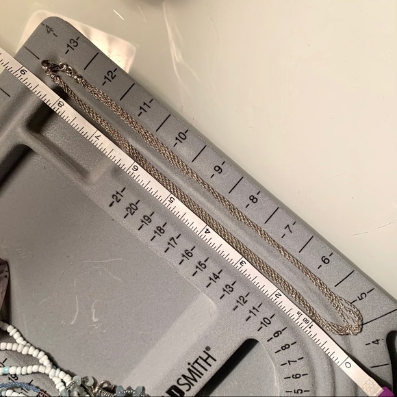 17” Stamped 925 Sterling Silver 5 Chain Necklace - Picture 5 of 5